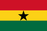 Ghana flagg